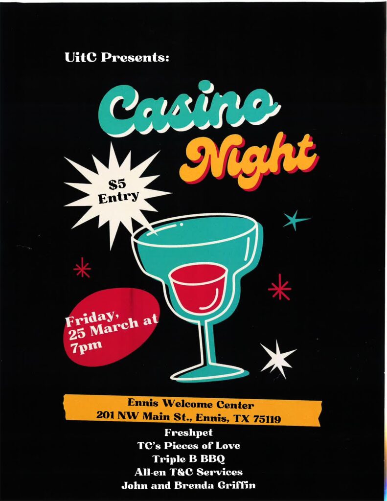 Casino night flyer