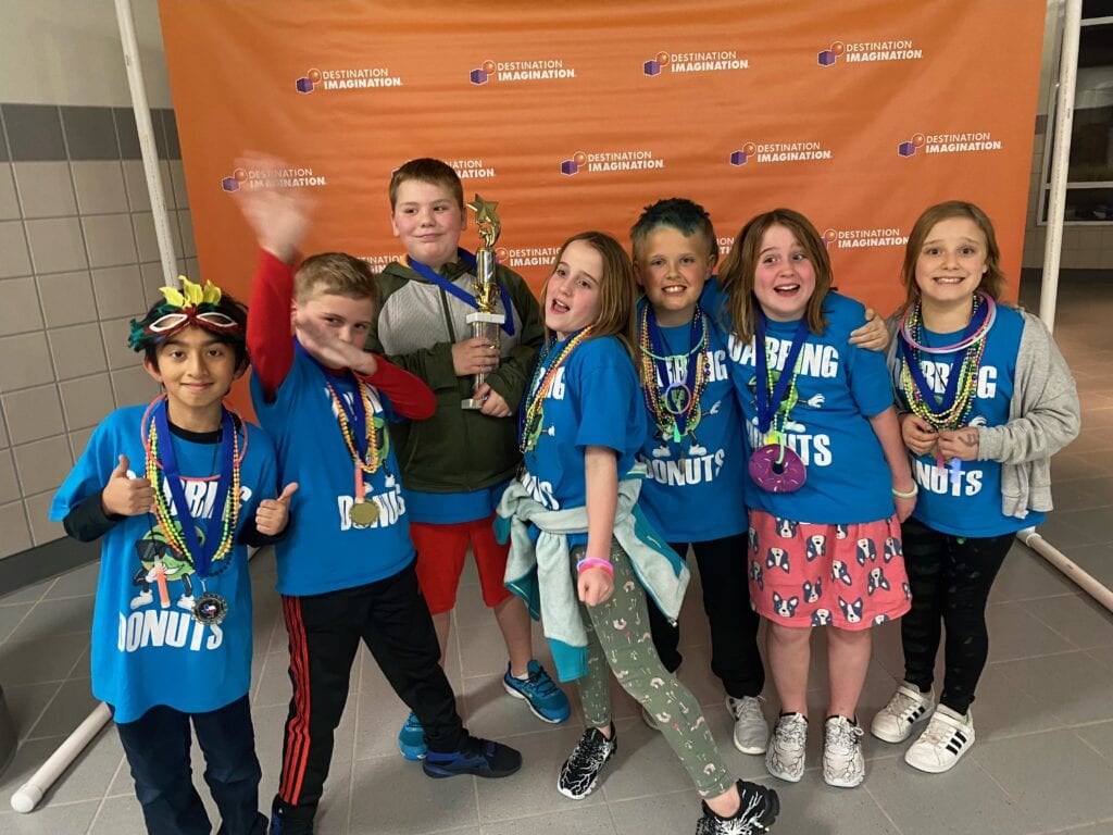 Dabbing donuts Destination Imagination teams