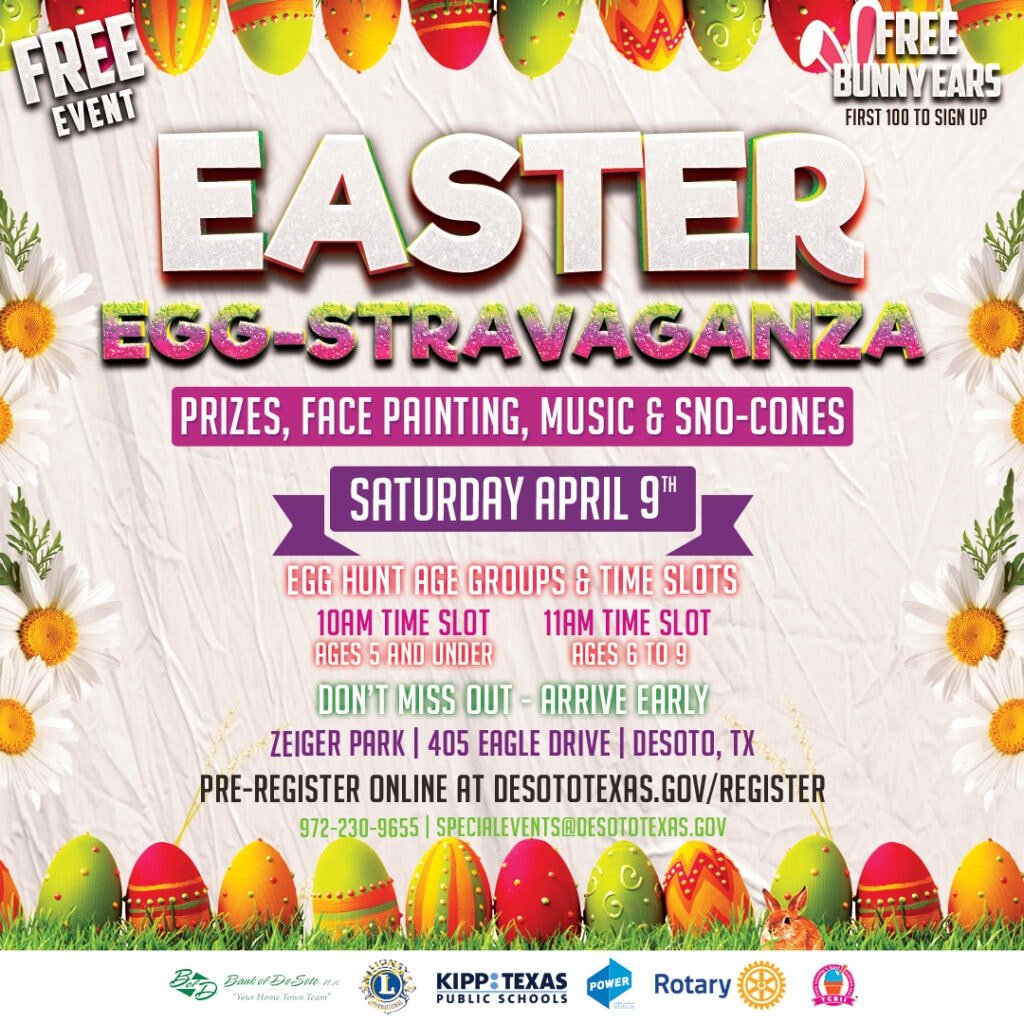 DeSoto Easter egg hunt poster