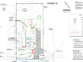 map showing planned development of drive-thru