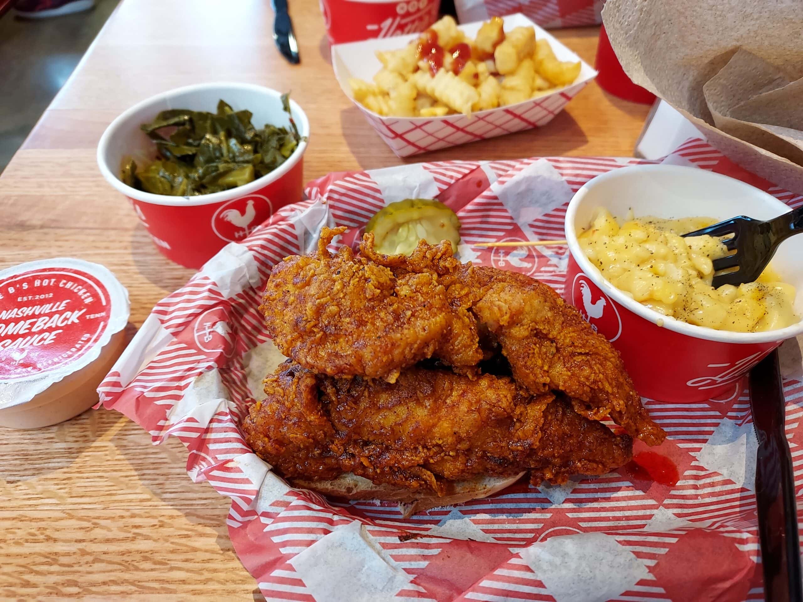 Hattie B's lunch