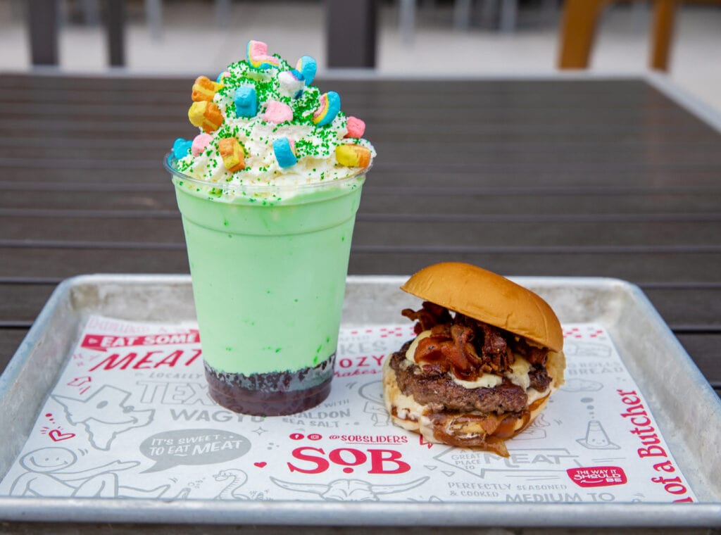 green shake and slider