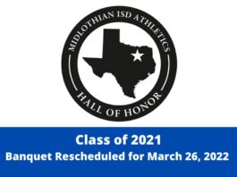 Class of 2021 MISD hall of honor flyer