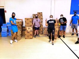people in a warehouse