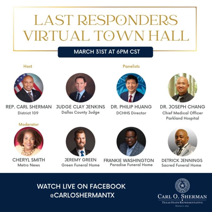 Last responders Town Hall flyer