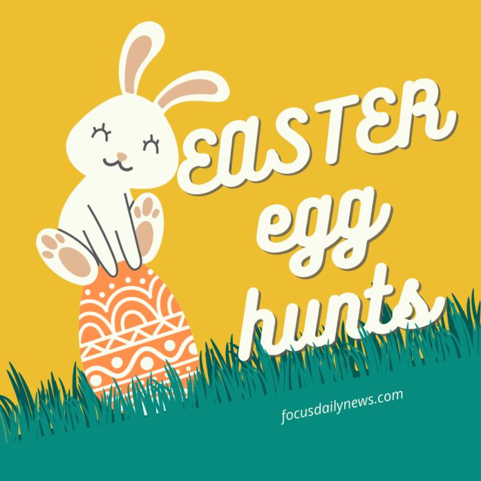 Easter egg hunts poster