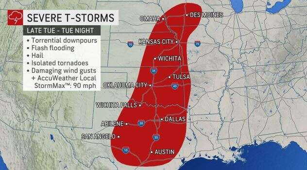 storms weather map