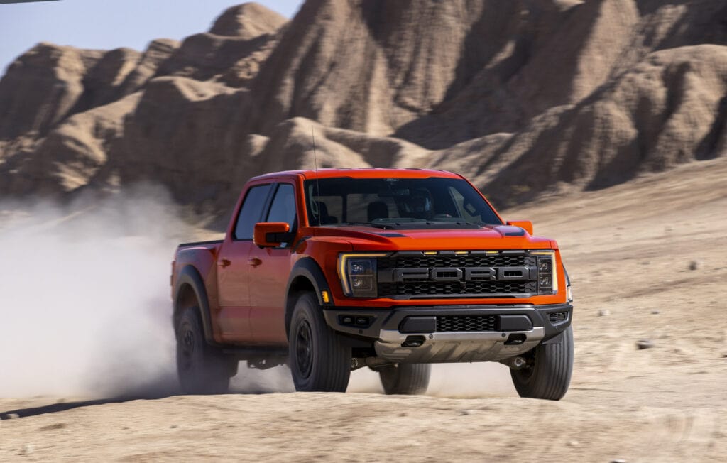 Ford Raptor in desert