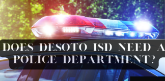Does DeSoto ISD Need A Police Department? DeSoto ISD police car graphic