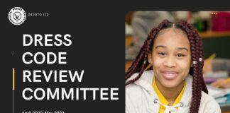 DeSoto ISD Seeks Parent Input On Uniform Based Dress Code With Focus Meetings dress code review committee graphic