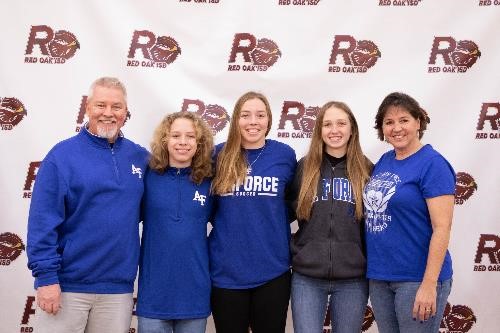 Megan Fellowes with her parents