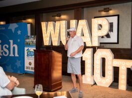 golfer at podium