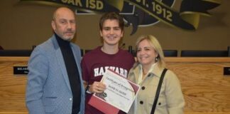 Harvard University Offers Red Oak High School Senior A Full Scholarship Father son and Mom