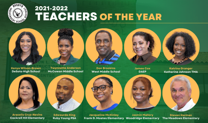 2022 DeSoto ISD Teachers of the Year