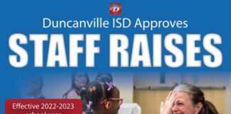 Salary Increase Approved for All District Employees for 2022-2023 School Year Duncanville Staff raise poster