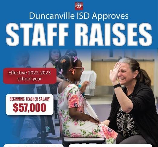 Duncanville Staff raise poster