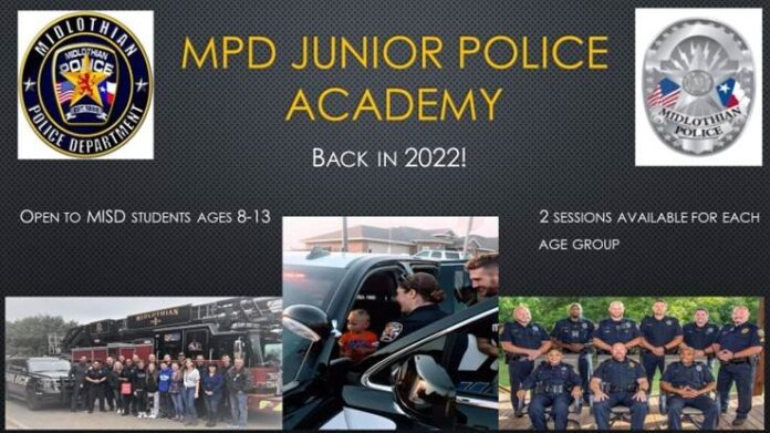 MPD junior police academy poster