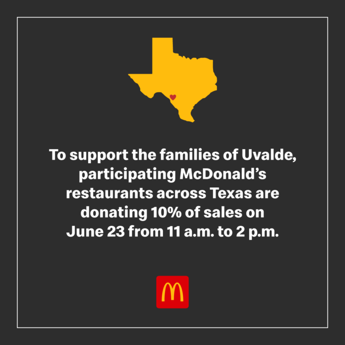 McDonald's Uvalde graphic