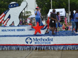 Methodist Midlothian parade float