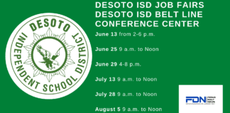 DeSoto ISD Approves Teacher Pay Increase, Highest Salary In Best Southwest DeSoto ISD job fair poster