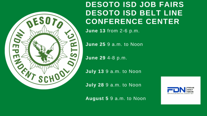 DeSoto ISD job fair poster