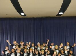 kids in matching tshirts