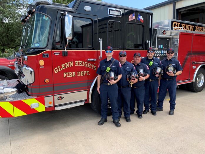 Glenn Heights fire truck and firefighters