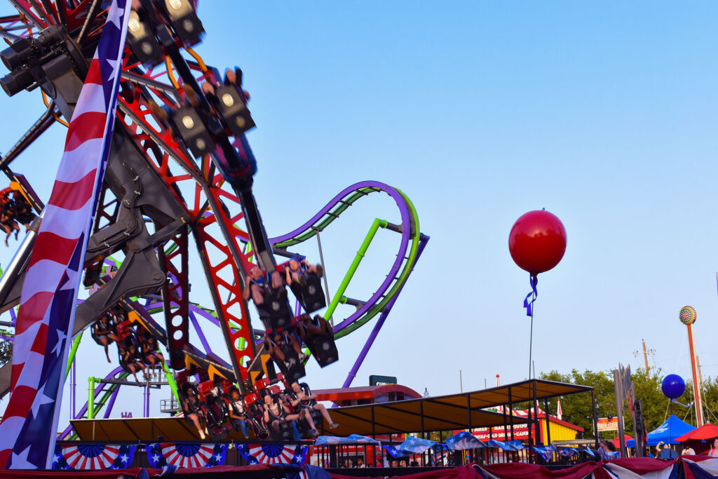 roller coaster at six flags over texas