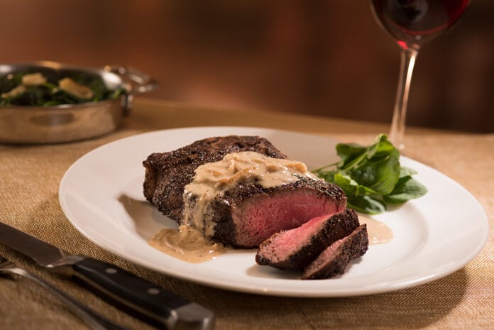 NY strip with shallot butter