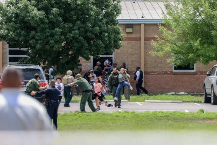 Ulvade Active Shooter Scenes PL TT 18 Uvalde students flee active shooter
