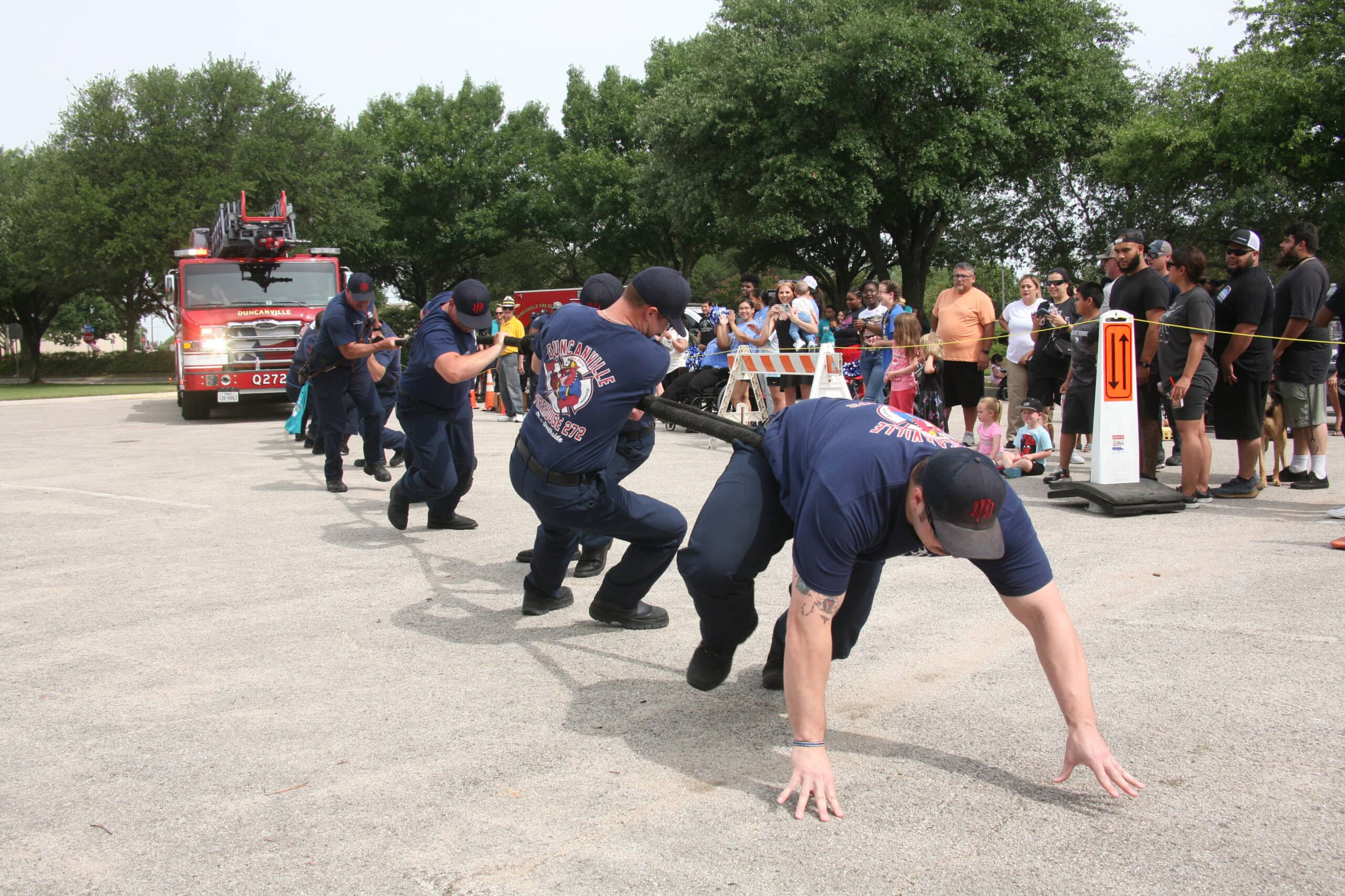 Duncanville fire truck pull