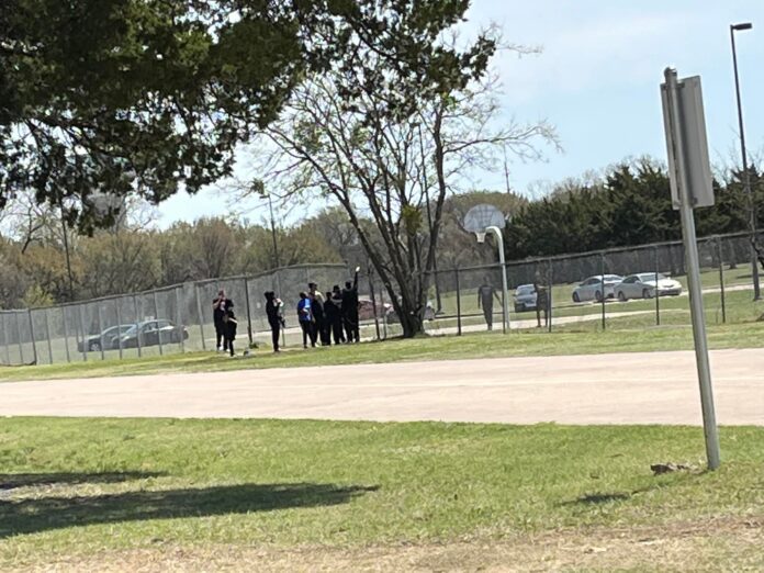 teenagers at park
