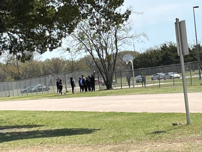 teenagers at park