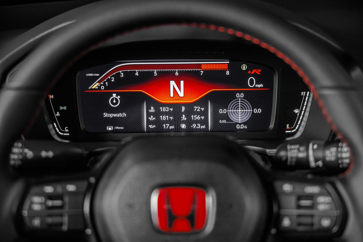 2023 Honda Civic Type R digital cluster