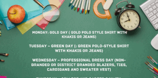 2022-2023 DeSoto ISD Dress Code, No Uniforms Required DeSoto ISD attire text