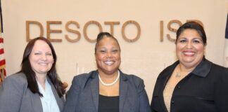 DeSoto ISD Board Approves Three Leadership Appointments L to R - Dr. Jaime Kovar, Cathye Smith, Dr. Silvia Martinez