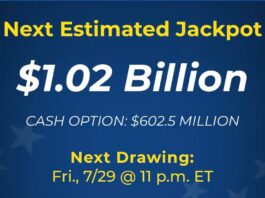 Mega Millions jackpot text
