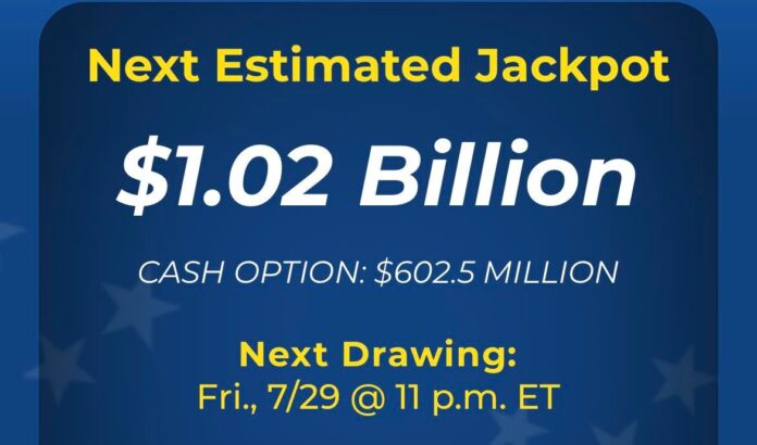 Mega Millions jackpot text