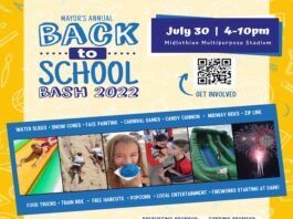 Mayors Back to school bash flyer
