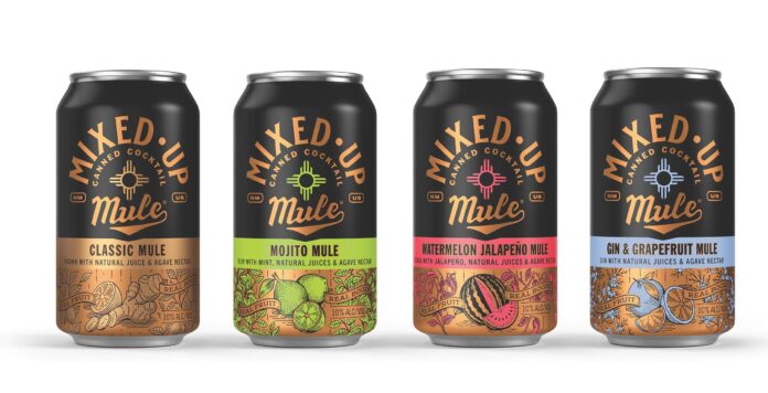 Mixed Up Mule cans of canned cocktails