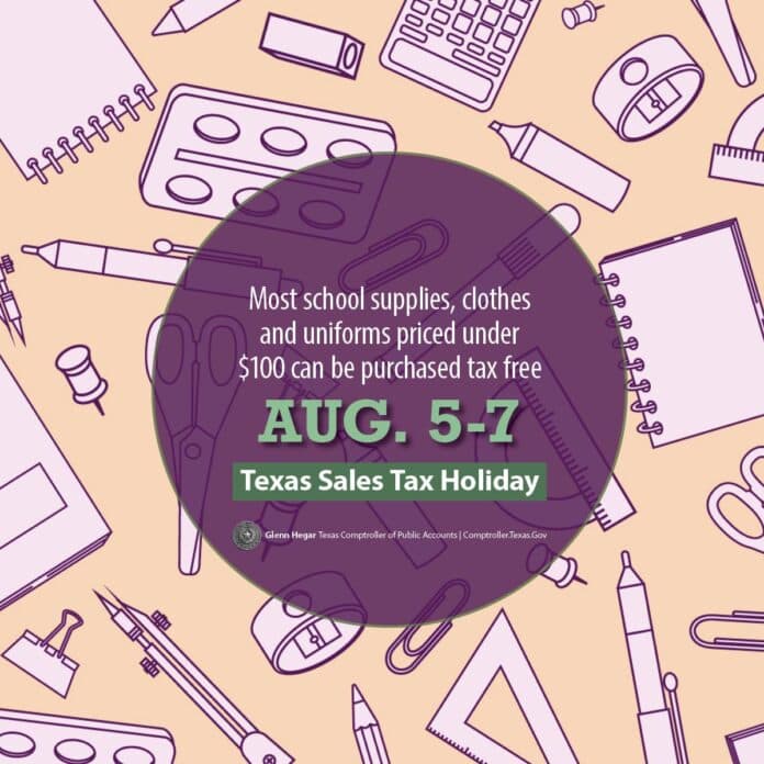 Save Money With Texas Sales Tax Holiday August 57