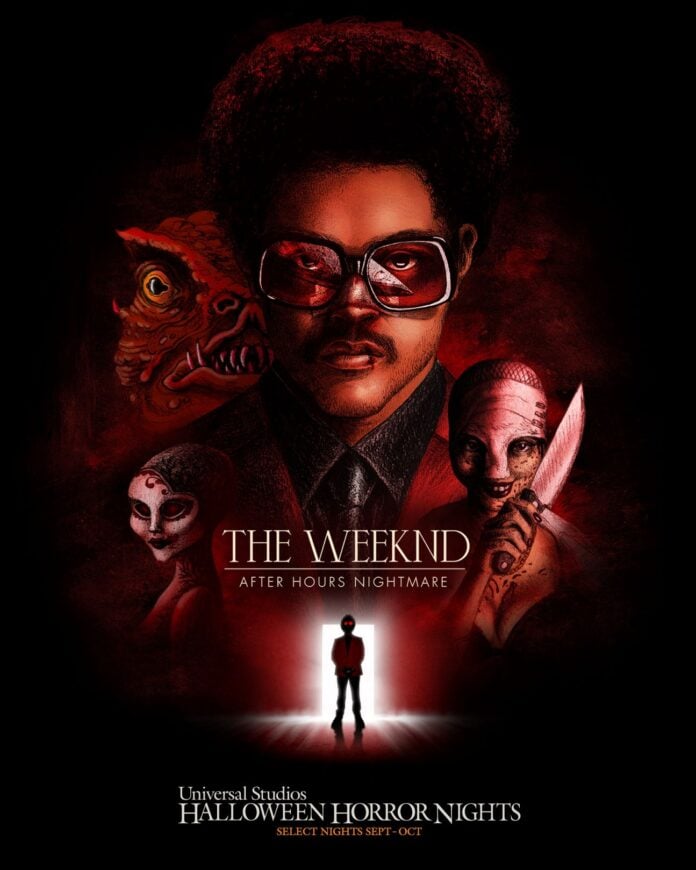 The Weeknd Halloween Horror Poster