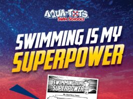 aqua tots swimming poster