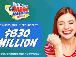 Texas Mega Millions poster