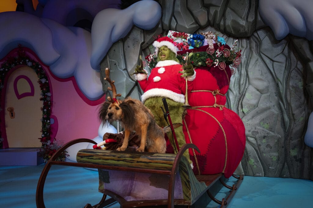 The Grinch with dog