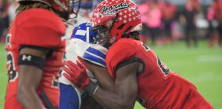 Salter Ready for The Next Chapter at TCU Kylan Salter playing football