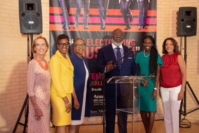 broadway press conference Broadway Dallas and DISD STEAM program