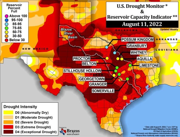 BRA drought map 8 11 22