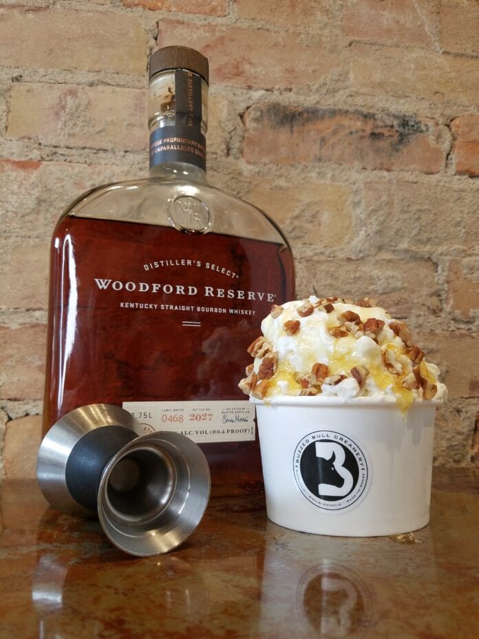 Woodford Reserve and ice cream cup