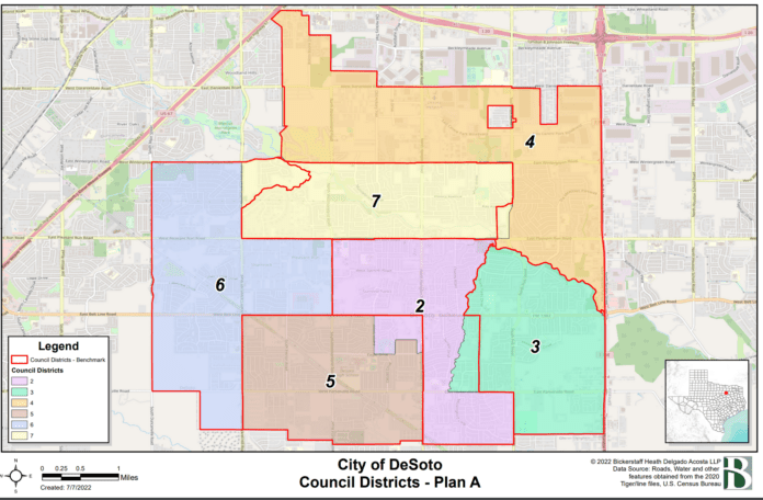 Plan A DeSoto redistricting Map